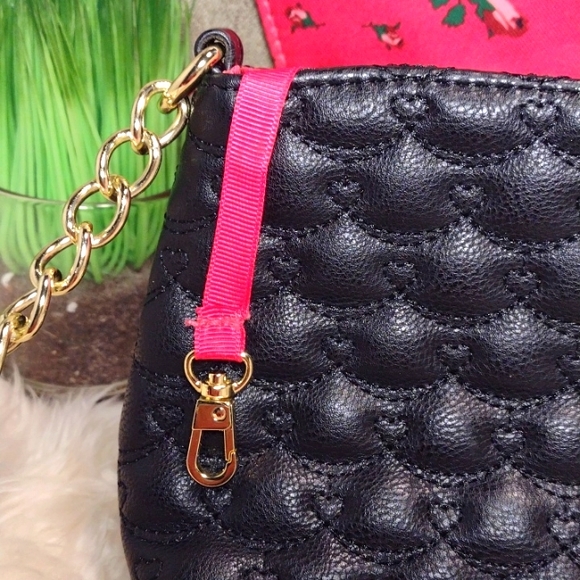 Betsey Johnson quilted Bow shoulder bag - Picture 11 of 16